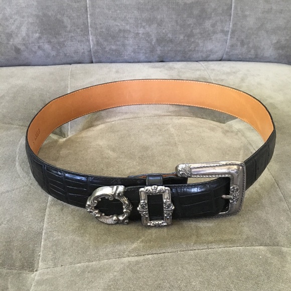 Vintage Brighton Belt Black Size Small - Picture 4 of 10